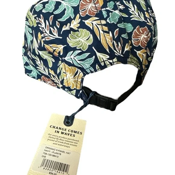 NEW - United By Blue Blue Snapback Hat Floral Design - Picture 3 of 5